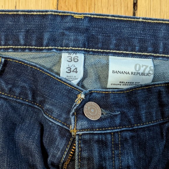 Banana Republic Men's 36x34 Relaxed fit jeans - Picture 4 of 4